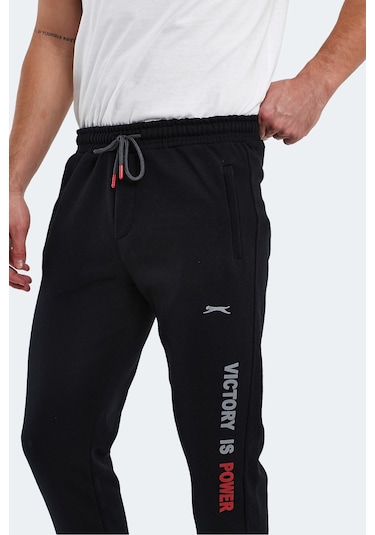 Slazenger Naum I Erkek Cepli Siyah Eşofman Altı Siyah