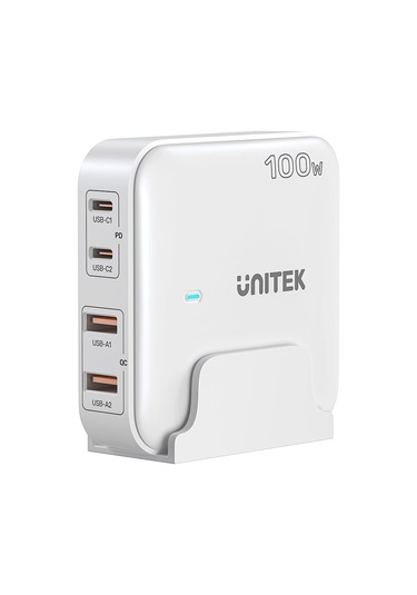 Unitek 100w Masaüstü Gan Şarj İstasyonu Beyaz P1229awh