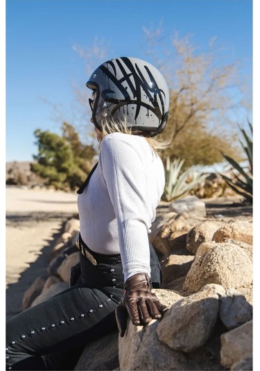 Torc T-50 Del Mar Wild One Açık Motosiklet Kaskı Gri Siyah