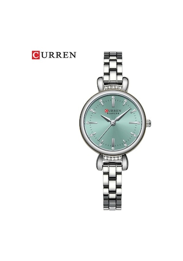 Yingfu Çelik Kordonlu Kadın Saat - Curren 9098 Siyah Altın Altın