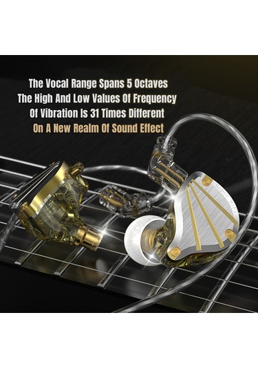 Gömülü Kablolu Kontrollü Kulaklık, Değiştirilebilir Kablolu Ve Mikrofonlu, Altın Standart Versiyon