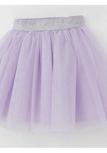 Kız Çocuk Lila Simli Tütü Etek-15494 Lila
