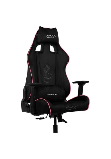 Rio Pus Balerion Terletmez Kadife Kumaş Siyah Gaming Oyuncu Koltuğu -14 Siyah