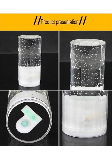 Sones Usb Şarjlı Led Yuvarlak Çubuk Kristal Lamba Ktv Atmosfer Dekoratif Işık, Renk: Mavi Diğer