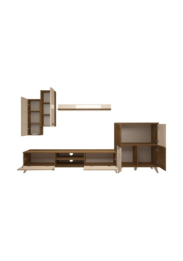 Decoraktiv Eko 6 Mdf Dvd Retro Tv Ünitesi Tv Sehpası Pera - Beyaz