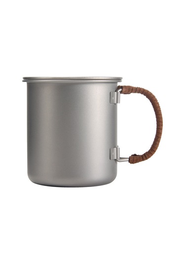 Moveevo Titanyum Matara 450ml Dış Mekan Kahve Bardakları Isıtılabilir Metal İçecek Bardağı Inox