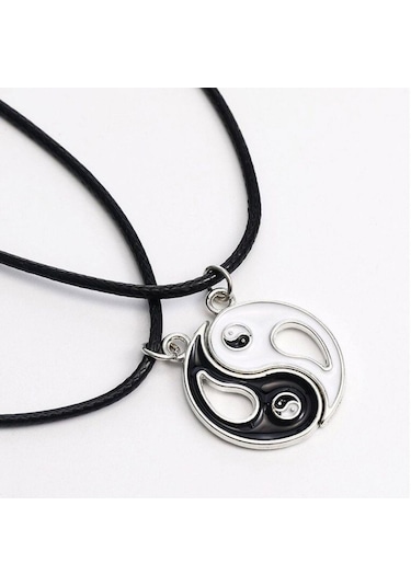 Best Friends Ying Yang İkili Arkadaşlık Sevgili Kolye Çok Renkli