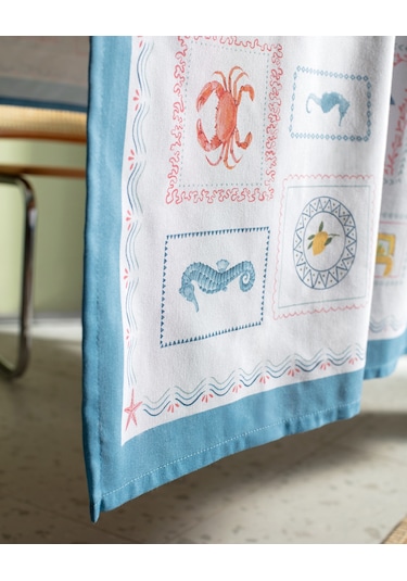 Garope Pamuklu Masa Örtüsü - Renkli - 150x150 Cm 8684427277911 Çok Renkli