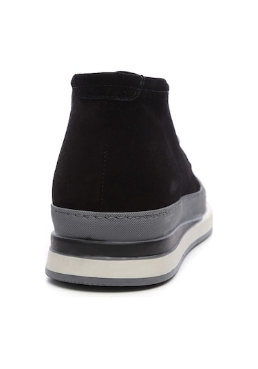 Tamer Tanca Erkek Hakiki Deri Siyah Süet Casual Bot 86 1618-1 B Erk Bot Sıyah Suet