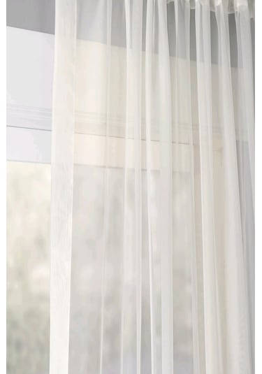 Evdepo Home Kullanıma Hazır Vual Tül Perde (446700746)