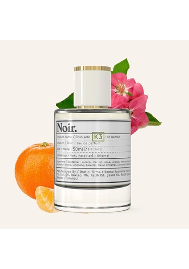 K3 Kadın Edp Parfüm 50 Ml 9% Amber - Çiçeksi