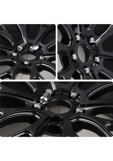 Nayomiglow M12x1.5 Tekerlek Somunları, Tek Parça Tasarım Çıkıntı Acorn Krom Tekerlek Somunları Diğer
