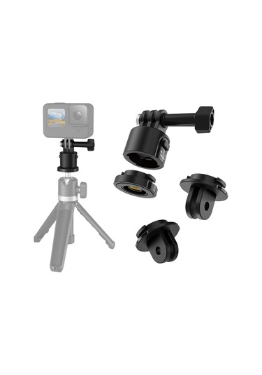 Telesın Cqm-001 Manyetik Emme Adaptörü Tripod Adaptörü Siyah