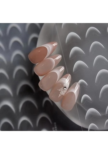 Flybuy 1 Adet Sevimli Fransız Kabartmalı Tırnak Sanat Çıkartmaları To4780s