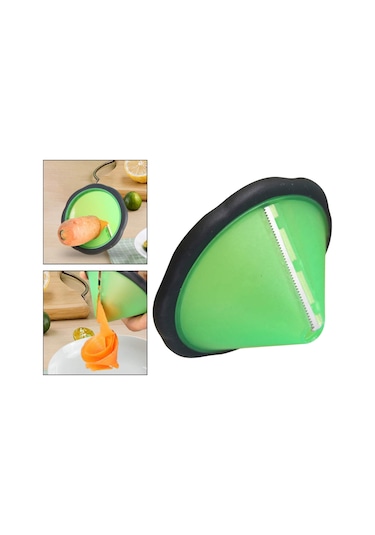 Homyl Havuç Spiral Bigudi, Sebze Dilimleme Süsleme Aracı Yeşil