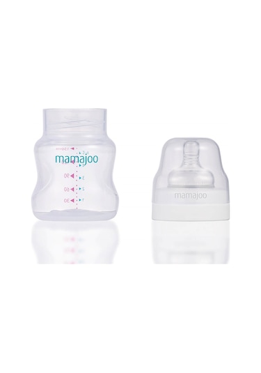 Mamajoo Silver Biberon 150 ML & Kulplu Eğitici Bardak 270 ML / Bl