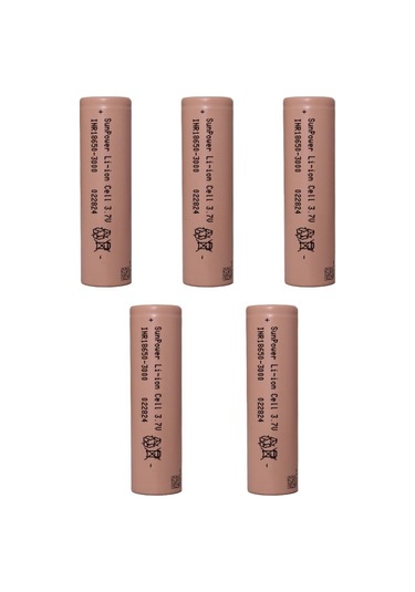 Sunpower Li-ion 18650 3.7v 3000 Mah Şarjlı Pil 5'li