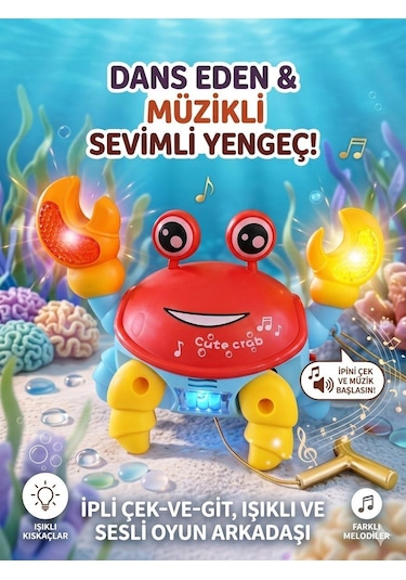 Tıfıl Toys İpli Kurmalı Yürüyen Yengeç 5099d