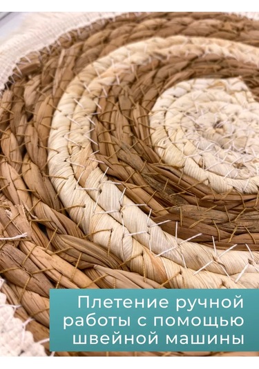 Sıcak Yemeklemek İçin Rattan Dokumasına Sahip 26 Cm Altlık 481859144 Kahverengi