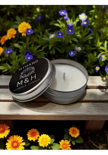 Myhand Soyawax Gümüş Teneke Amour Eternal Esans Kokulu Mum 60 Gr Gümüş