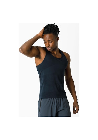 Maraton Active Ekstra Slim Erkek Atlet Yaka Kolsuz Training Lacivert Atlet 824011-Lacivert
