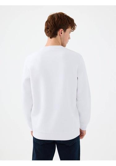 Loft Regular Fit Beyaz Erkek Sweatshirt Lf2034268 Beyaz