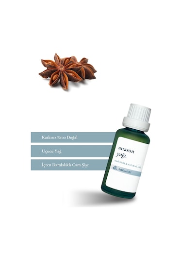 Sabunal Anason Yağı 30 ML - Saf Bitkisel Cilt Bakım Aromaterapi Yağı