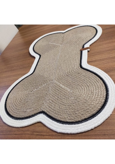 Köpek Evcil Hayvan Mama Paspası / Hasır Kedi Köpek Kemik Şekli Ma