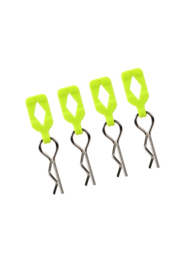 Kosona 1/10 Rc Araba Modeli İçin 4 Adet Sarı Gövde Klips Pimi - Token Şekilli Tutma Yeri