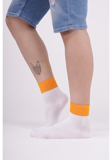 The Socks Company 3 Çift Erkek Beyaz Tenis Çorabı 23SDCR976P Beyaz