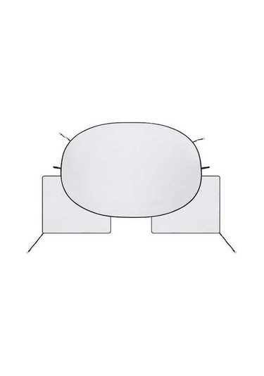 Dancemonkey Araba Güneşliği Ön Kapak Gümüş Vinil Isı Kalkanı