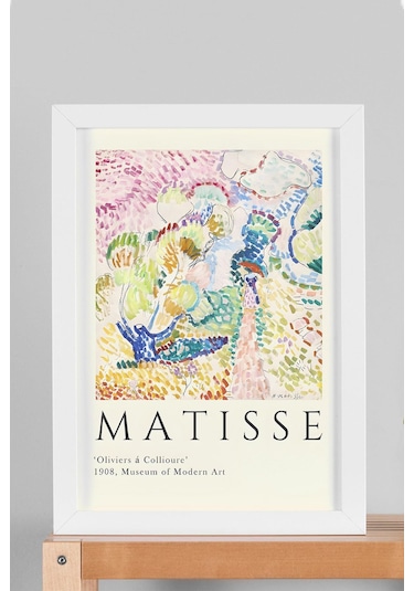 Henri Matisse Zeytin Ağaçları Çerçeveli Tablo - Eklektik Tarz Duvar Dekoru