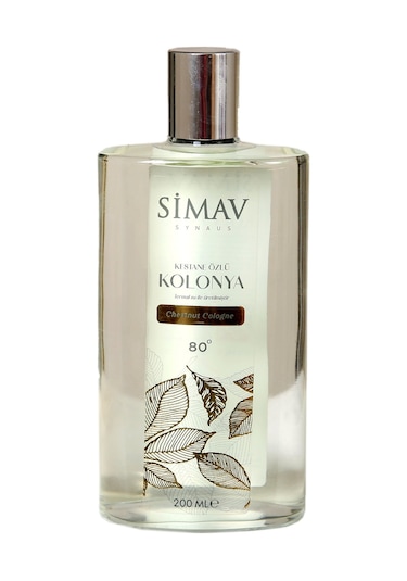 Simav Synaus Kestane Özlü ve Termal Sulu Kolonya 2'li Set 900 ML + Cam 200 ML