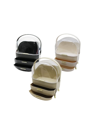 2 Çekmeceli Taşınabilir Ayaklı Kozmetik Organizer 5256 Çok Renkli