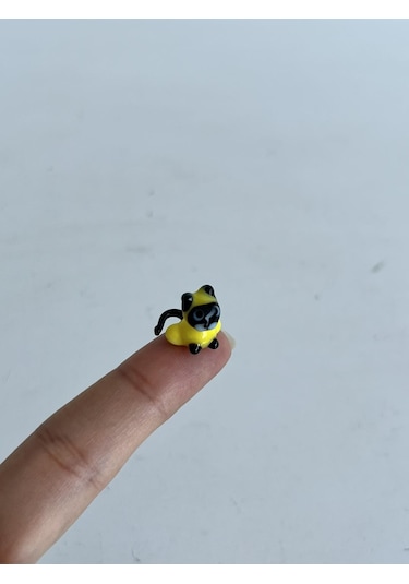 El Yapımı Mini Murano Cam Kedi Biblo A116-03