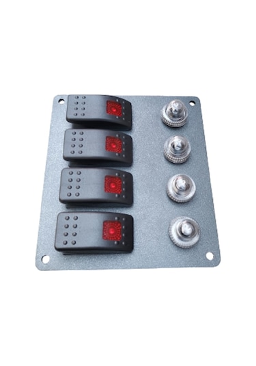 Tekne Ve Karavan Otomatik Sigorta Paneli. 4'Lü