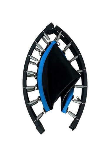 102cm Katlanabilir Trambolin Taşınabilir Egzersiz Mavi Trambolini