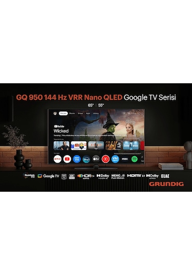 Grundig 65 GQ 950A 65" 4K Ultra HD QLED TV