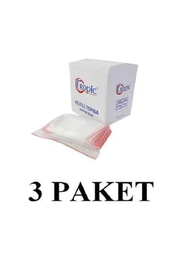 3 Paket 5x5 Kilitli Torba 2000 Li