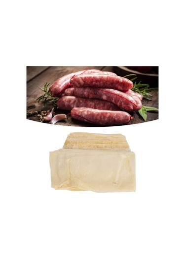 Hangfox 50mm Enine Çift Katlı Domuz Sucuk Kılıfı, 8m Uzunlukta, Lezzetli Sucuk Ve Jambon Hazırlama, Kaynatılabilir, Dayanıklı Dokulu Diğer