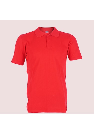 Polo Yaka Tshirt İş Elbiseleri Kırmızı