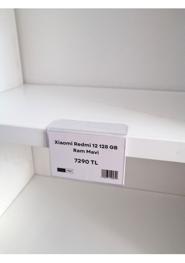 10 Adet Pvc Yapışkanlı Etiketlik Dik Açılı 6x4 Cm Raflar İçin