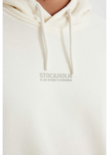 DeFacto %100 Pamuk Relax Fit Kapüşonlu Baskılı Sweatshirt Y9652AZ24AUER139 DeFacto %100 Pamuk Relax Fit Kapüşonlu Baskılı Sweatshirt Y9652AZ24AUER139