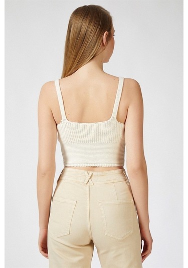 Kadın Bej Önü Bağcıklı Bluz-Bej