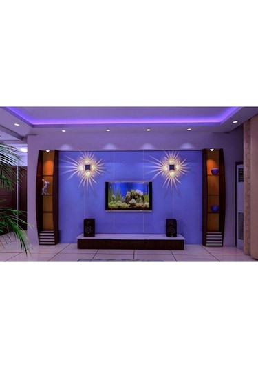 Suntek Ktv Hall Hotel Green Için 3w Led Palmiye Duvar Lambası Yeşil