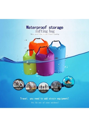 Silkroadselect Chaoduo Shop C Stili 2l 1 Adet Su Geçirmez Büyük Kapasiteli Kese Kuru Çanta 2l4l5l10l20l40l70l Sürüklenen Yürüyüş Yüzmek Rafting Kayaking Nehir Trekking Paketi N5m0b4 Renkli