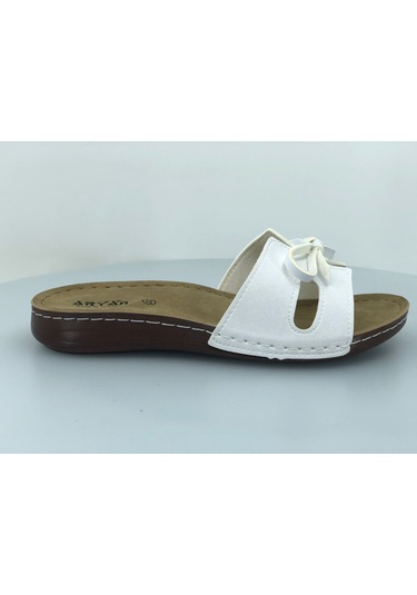 Aryan 11-367 Kadın Ortapedic Terlik Beyaz