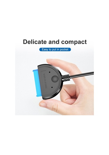 Sones 2,5 İnç Katı Hal Ve Mekanik Sabit Diskler İçin Tc44 Usb-c / Type-c - Sata Sabit Disk Sürücü Dönüştürücü Siyah