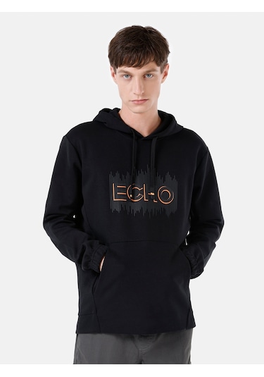 Colin's Colins Regular Fit Baskılı Siyah Erkek Sweatshirt Cl1067464 Siyah
