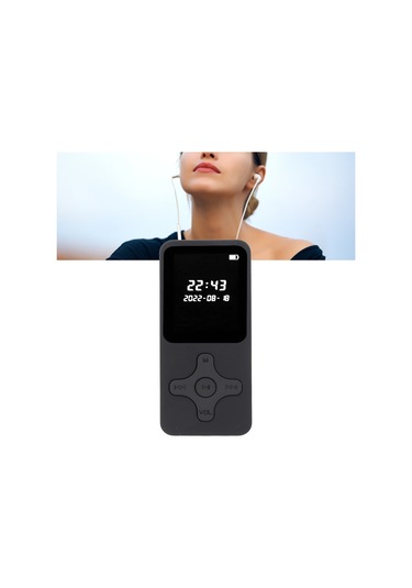 Kangvka Bluetooth 5.0 Taşınabilir Mp3/mp4 Çalar - 1.77" Lcd Ekran, Hifi Ses, Fm Radyo, Kaydedici, Kitap Okuyucu, 128gb Genişletilebilir Hafıza